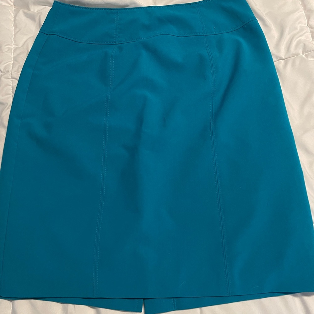 Worthington teal skirt